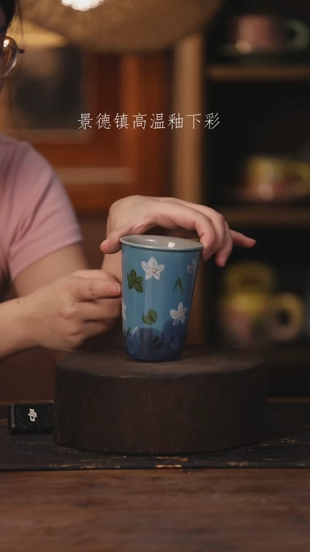 陶瓷景德镇高温釉下手绘陶瓷239