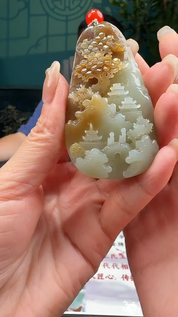 和田玉未镶嵌颈饰T42-多样性拍一发一