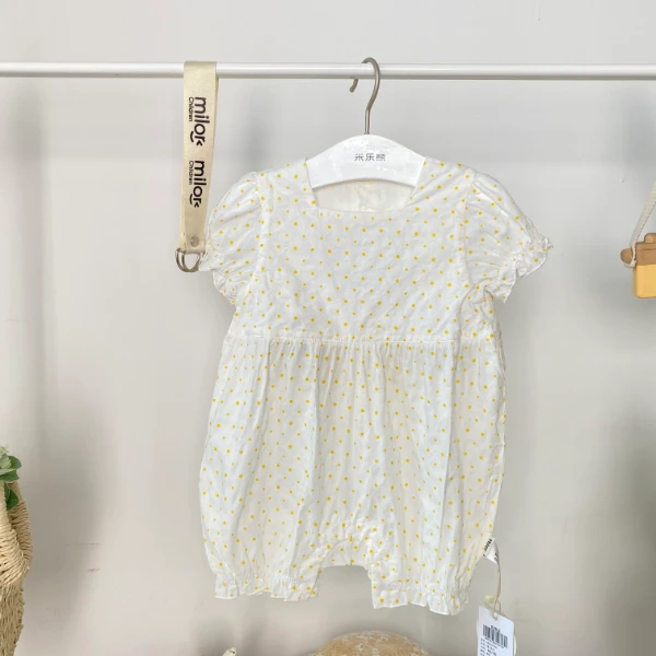 【4237】米乐熊短袖爱心哈衣