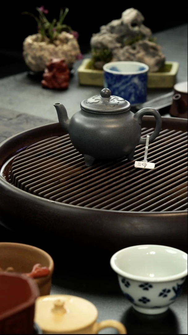 茶杯紫砂树叶款窑珍大彬如意壶