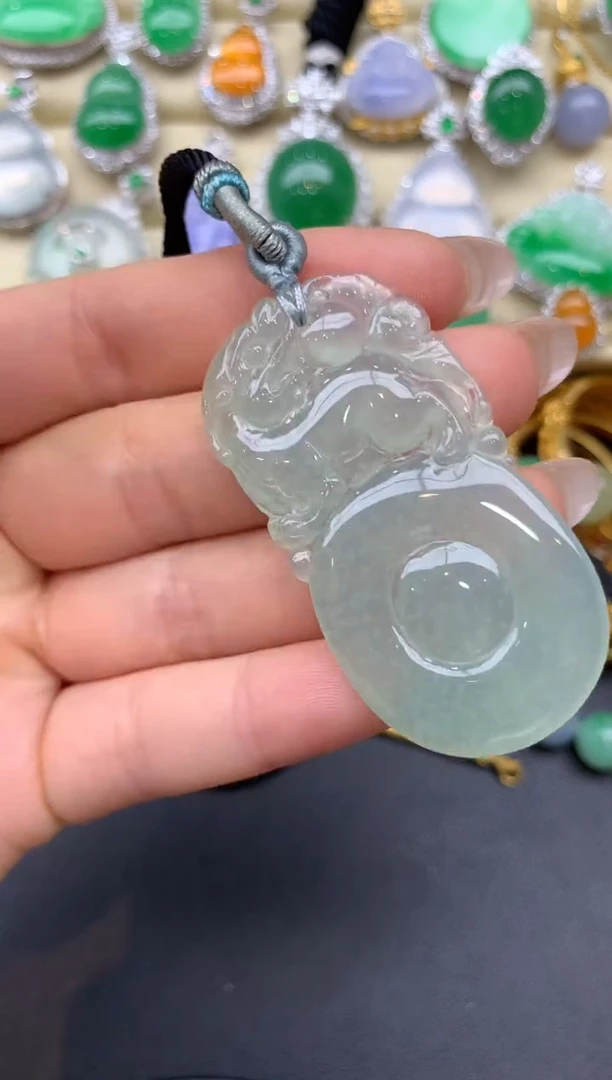 翡翠未镶嵌颈饰87-雪姐翡翠天天见
