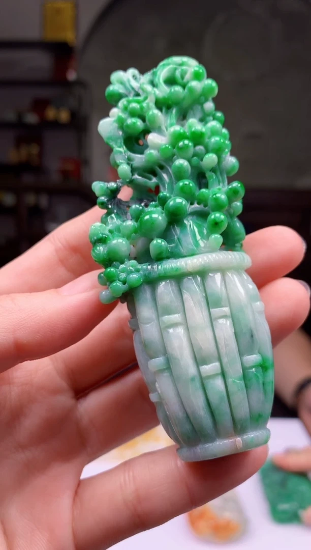 定制翡翠未镶嵌星**饭1097ry-毛货挂件