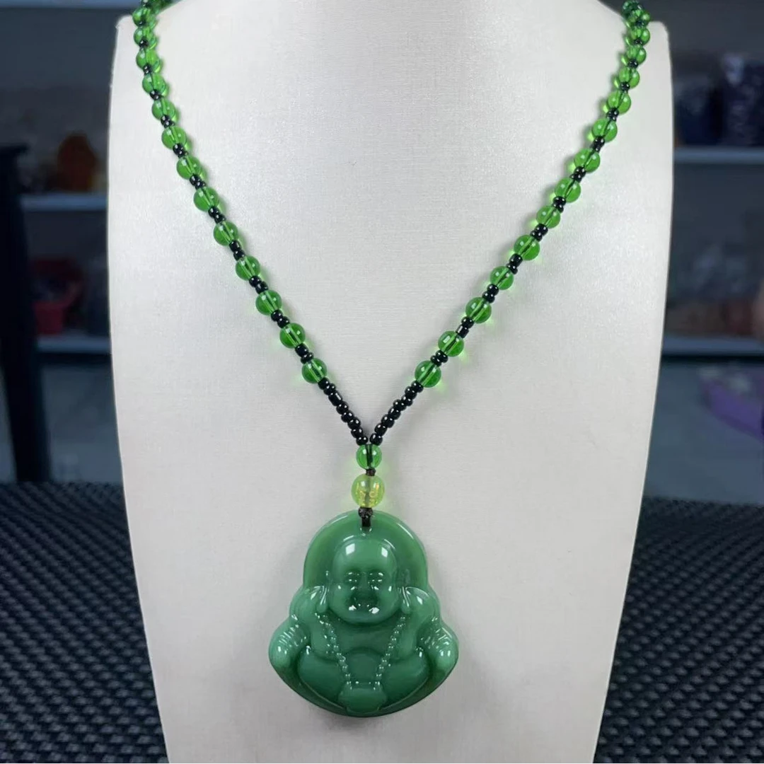 （珠宝严选）A006俄料佛公吊坠项链气质时尚素款男女同款