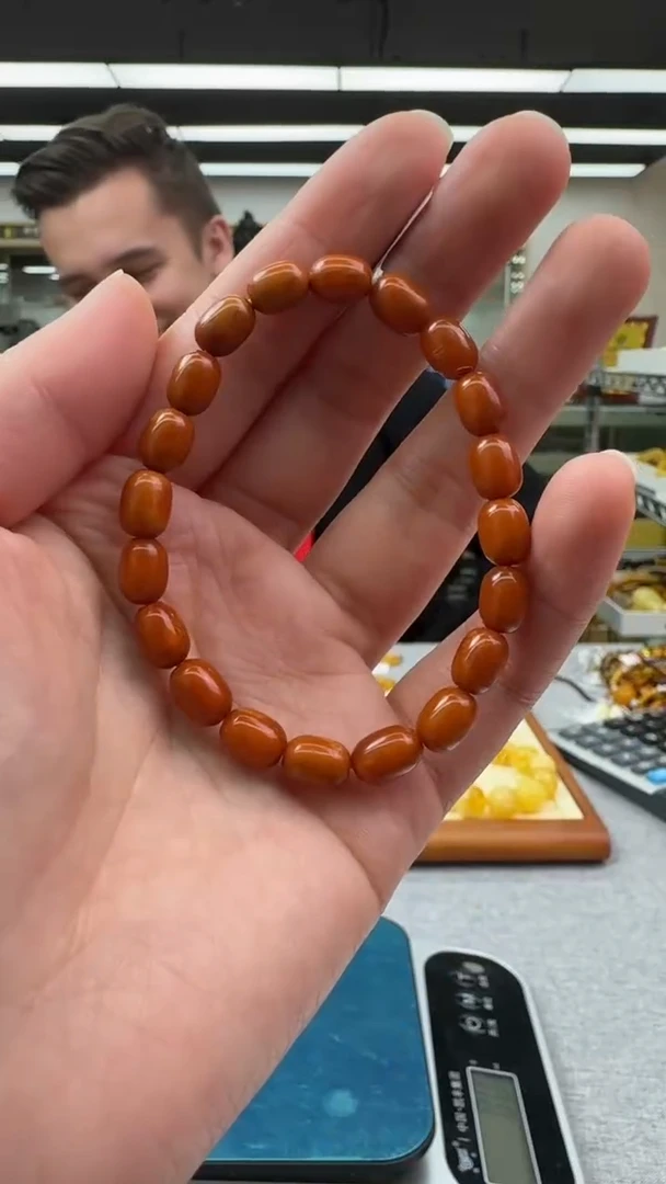 【闪购商品】琥珀手链未镶嵌508秒拍号