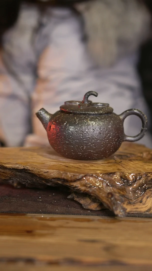 景德镇纯柴烧 粗陶壶 61