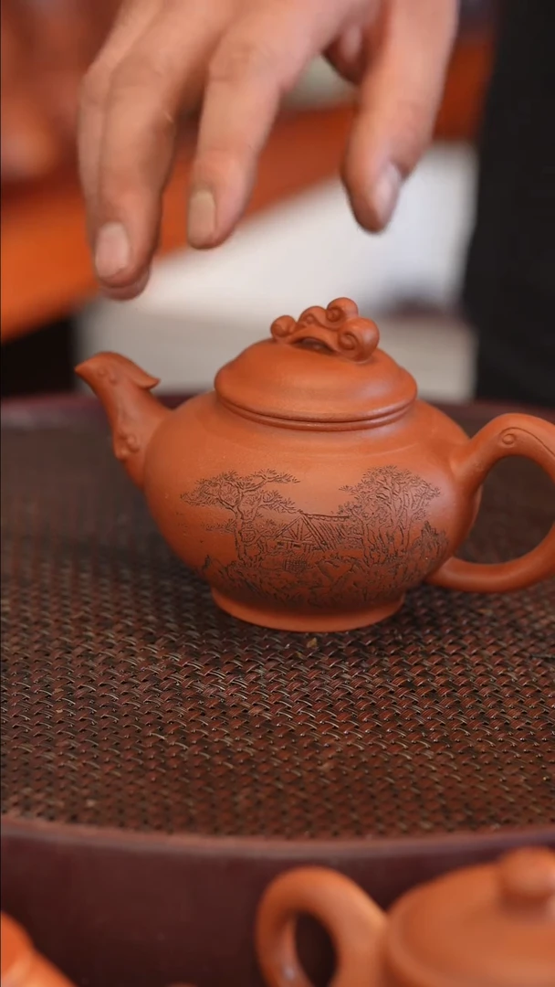 茶壶紫砂原矿手工制作雕刻随机