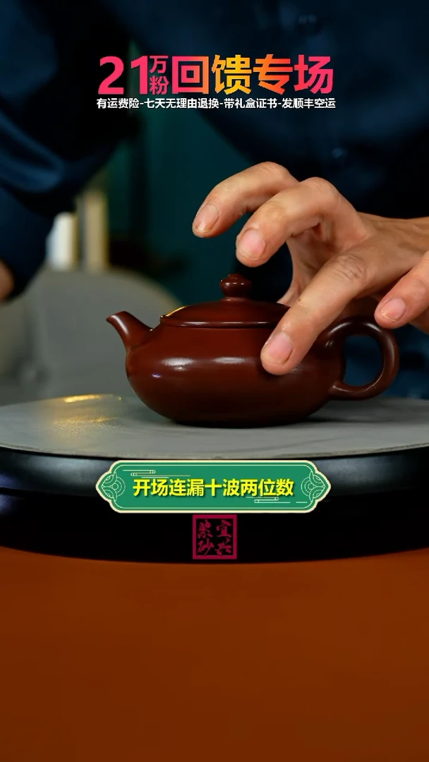 茶壶紫砂蒋静明S级龙血砂聚财纳福170CC