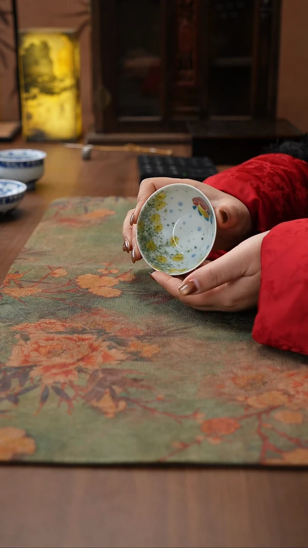 景德镇手绘0001兰寿小花花