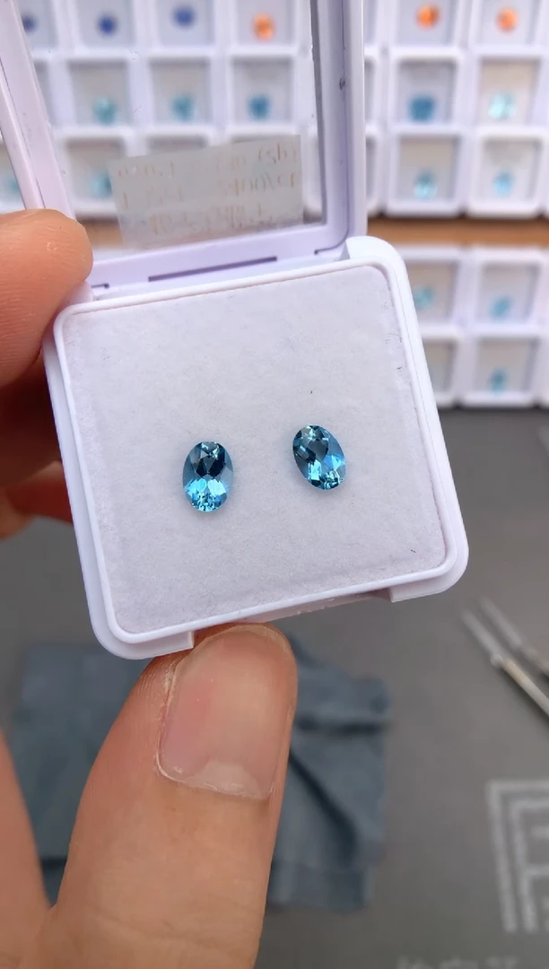 未镶嵌裸石定制海蓝宝石1.32ct 01022