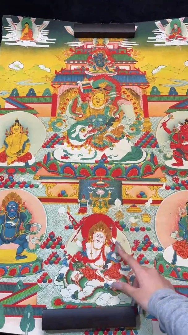 装裱画手绘唐卡藏艺阁TK16059