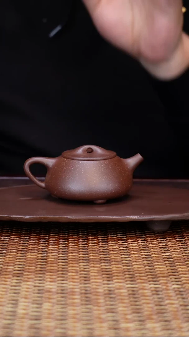茶壶紫砂汀禾紫砂全手工《满瓢》145cc