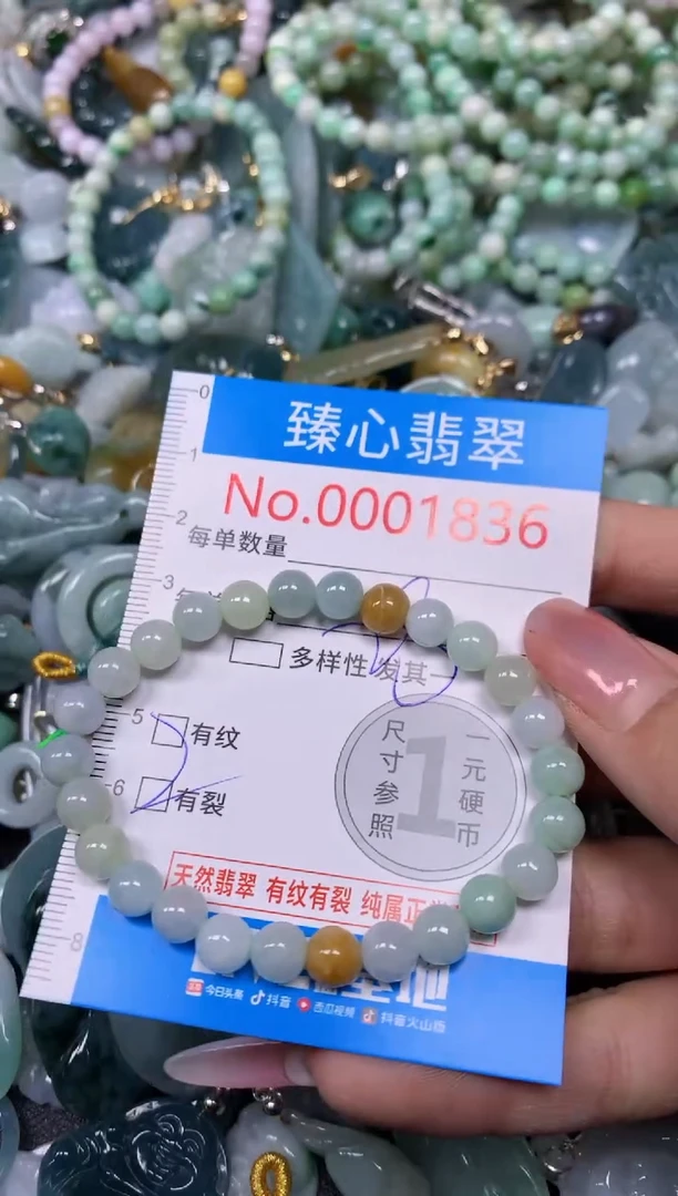 【闪购商品】翡翠颈饰未镶嵌含绳0001836