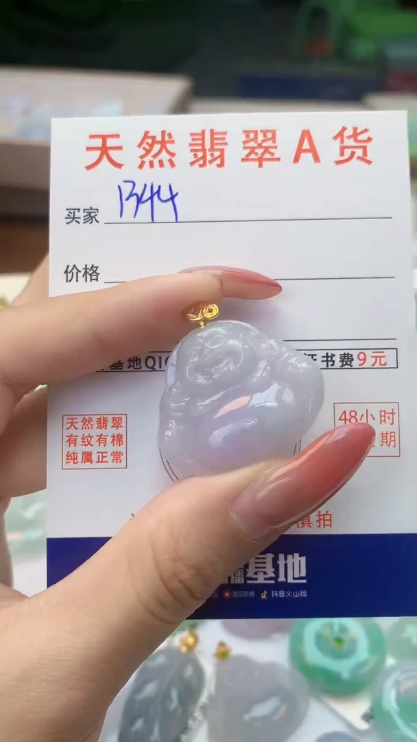 颈饰未镶嵌翡翠天然A货翡翠挂件