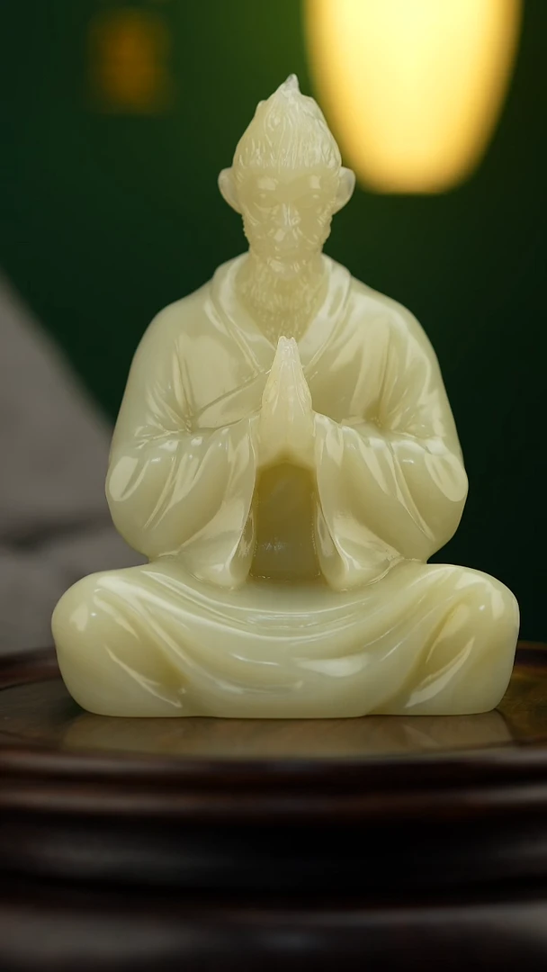 玉【孙悟空】天然玉石摆件