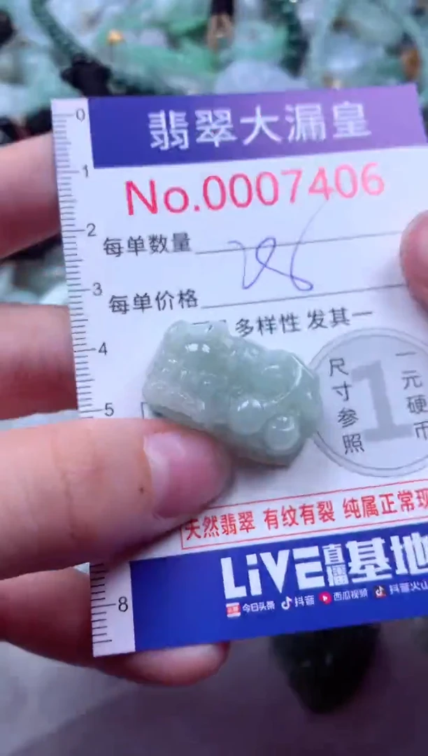 吊坠(不含链)未镶嵌翡翠7406