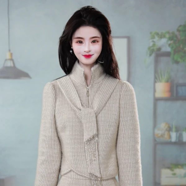 2025秋季新款设计感百搭显瘦修身两件套套装M-4XL