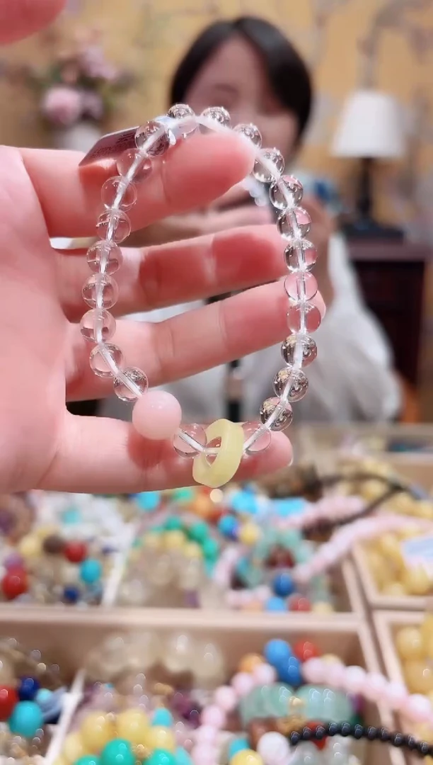 未镶嵌手串水晶白水晶设计款多样性发其一