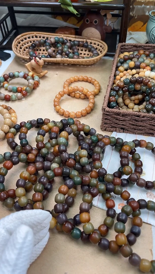 手串菩提根/象牙果a673卡13.8 干磨糖壳微瑕