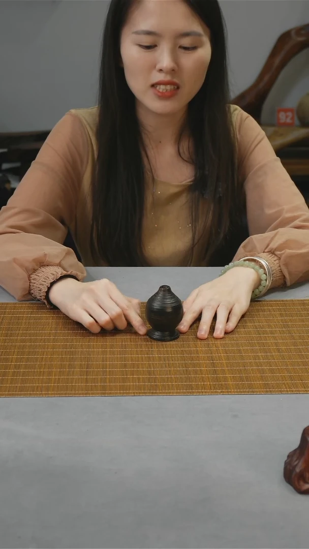 紫光檀工艺品小花器