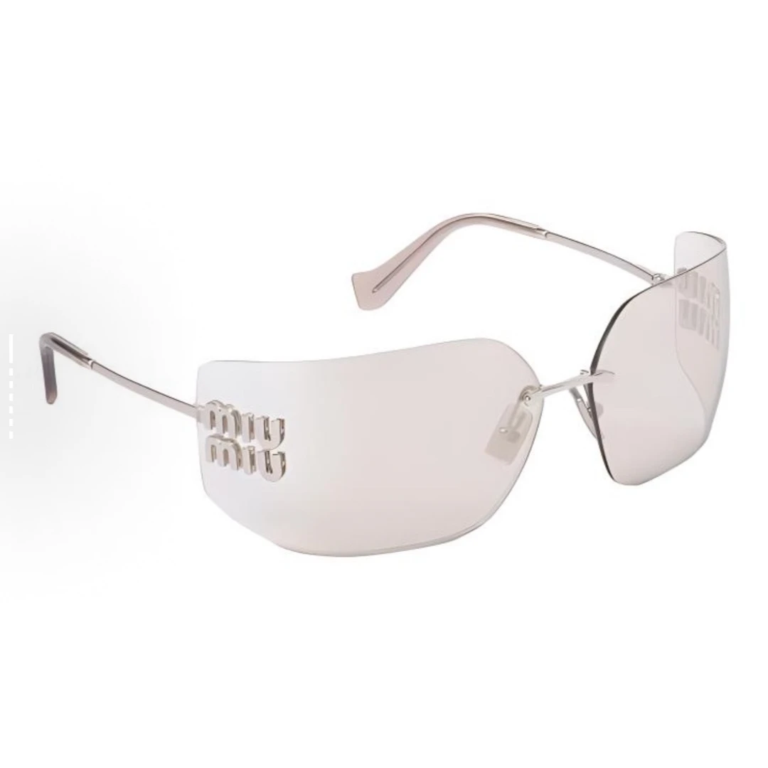 未使用 MIU MIU/缪缪 【lu】RUNWAY 太阳镜 钢色钢色TP031727