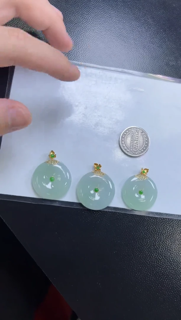 颈饰18K金镶嵌翡翠多样性发一件/5