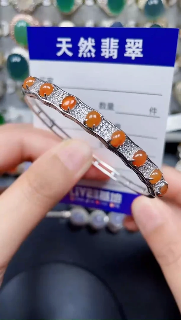 颈饰银S925镶嵌翡翠209