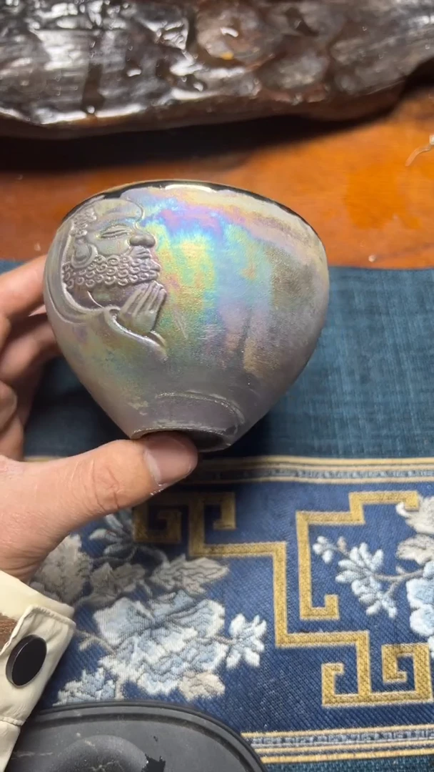 【闪购商品】茶盏名家谢长旺建盏（带证书礼盒）43