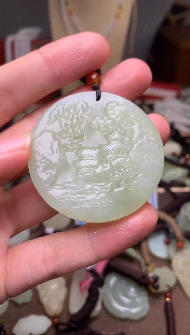 颈饰未镶嵌和田玉新疆料青海料清水和田玉吊坠