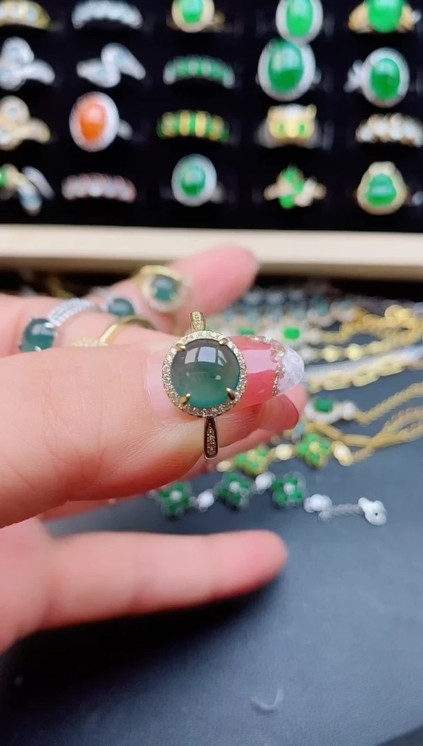 【闪购商品】翡翠戒指银S925镶嵌1212