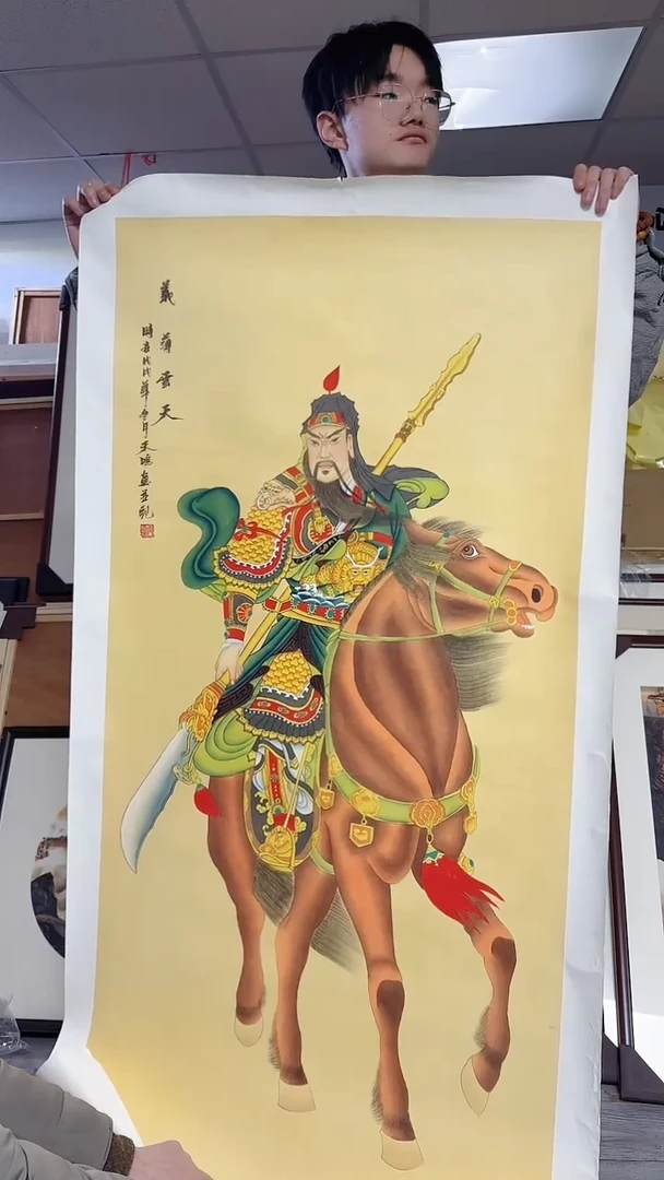 国画库房放漏国画实物以图片为准