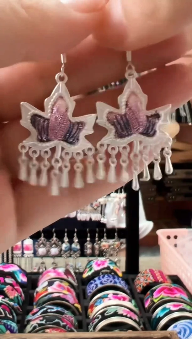 织绣艺枝独绣老绣饰品10