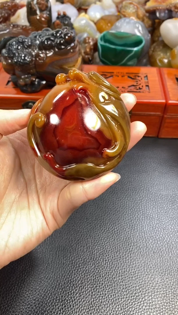 未镶嵌手把玛瑙/玉髓天*湖1