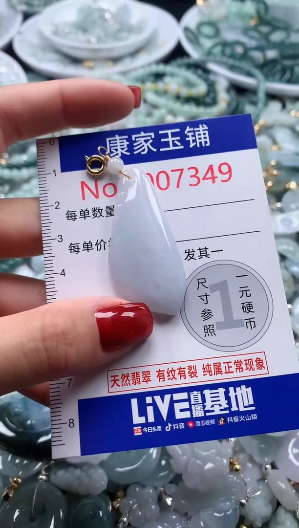 翡翠未镶嵌吊坠(不含链)7349