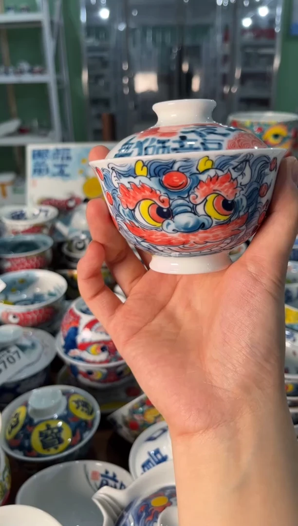 陶瓷昨明景德镇陶瓷：盖碗