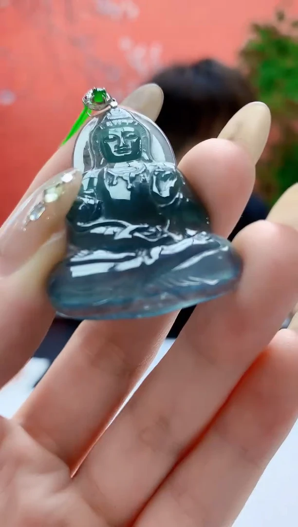 18K金镶嵌定制翡翠4868jw-jj挂件152