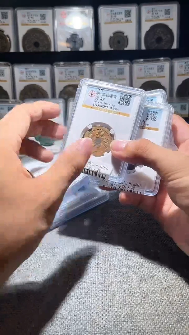 铜A033龙公博崇祯通宝美京版大样一枚85分