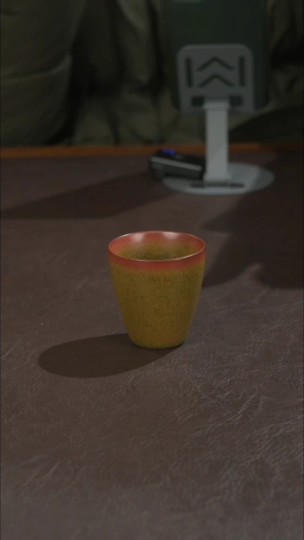 瓷宣宝汝瓷原矿原釉手工作品