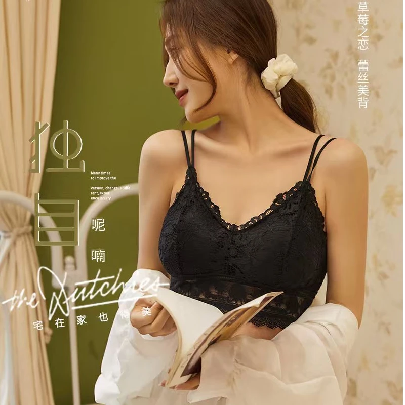 0019时尚宝妈蕾丝美背背心