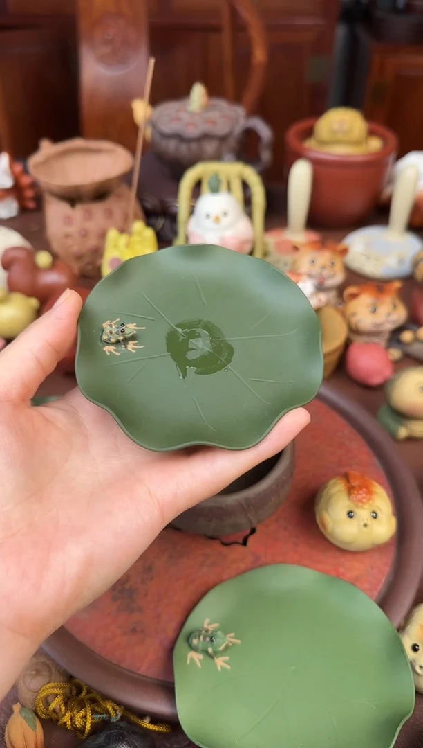 紫砂茶宠紫砂荷叶
