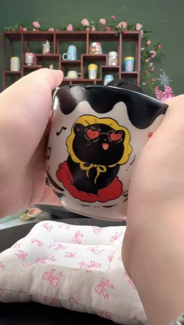 203景德镇高温陶瓷釉下彩 玉泥 杯子