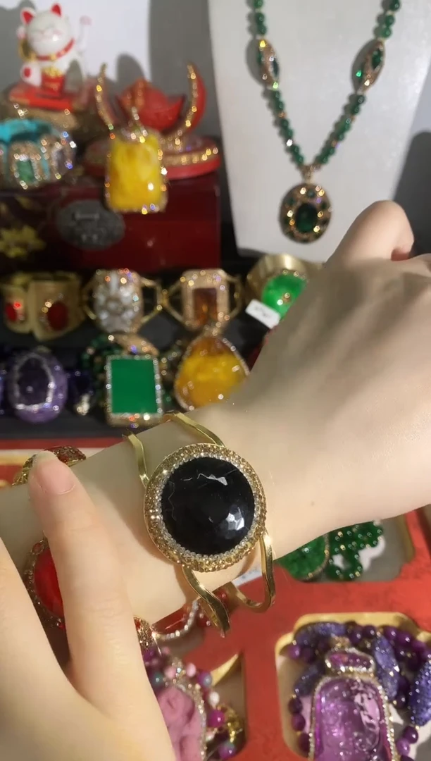 铜合金合成立方氧化锆手镯