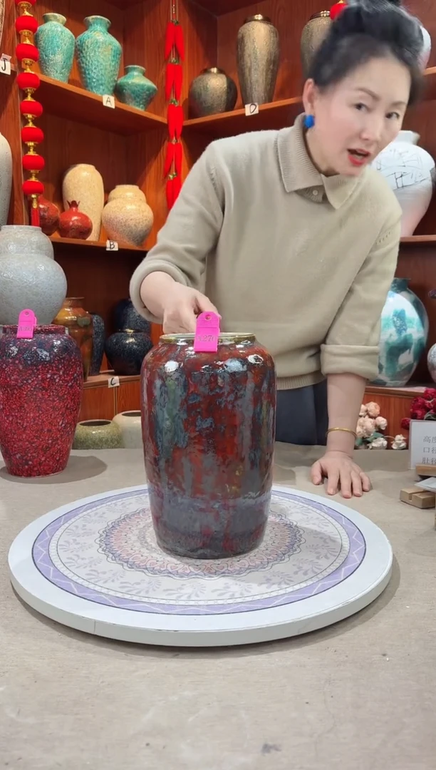 【闪购商品】瓶孤品 微瑕陶瓷花瓶 无花 a270