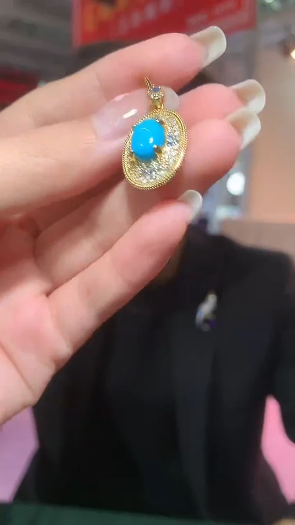 银S925镶嵌绿松石耳饰【宝石世家严选】