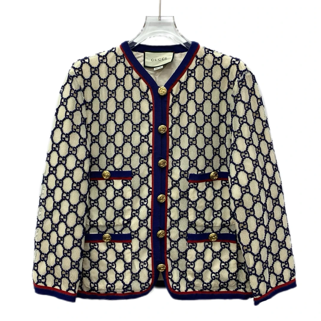 99新 GUCCI/古驰 DW0195 单排扣圆领外套 44