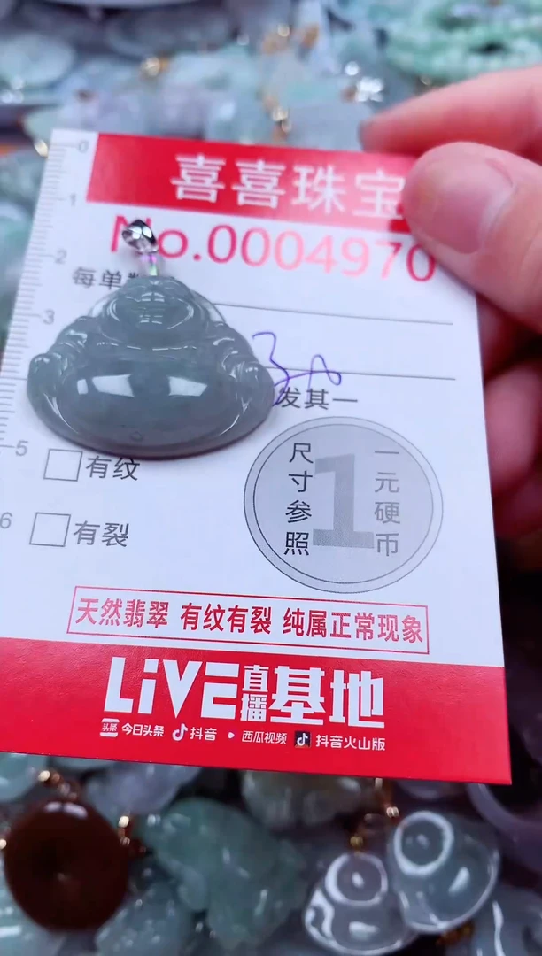 吊坠(不含链)未镶嵌翡翠4970