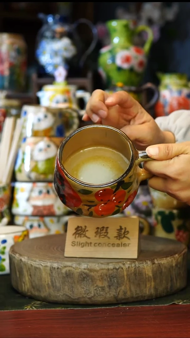 陶瓷23景德镇手工手绘釉下彩微瑕