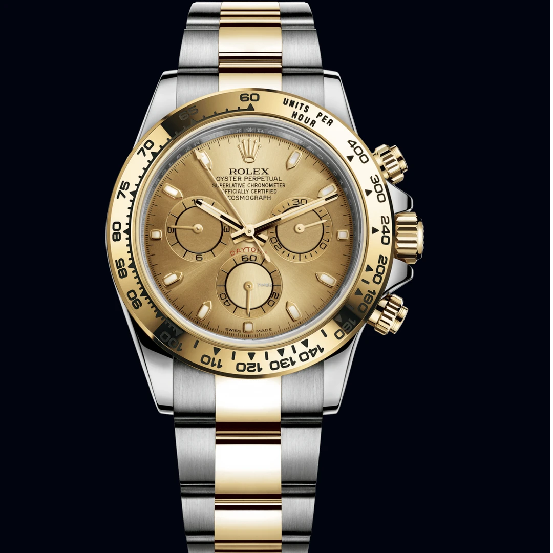 95新 Rolex/劳力士 宇宙计型迪通拿m116503-0003间金金面迪