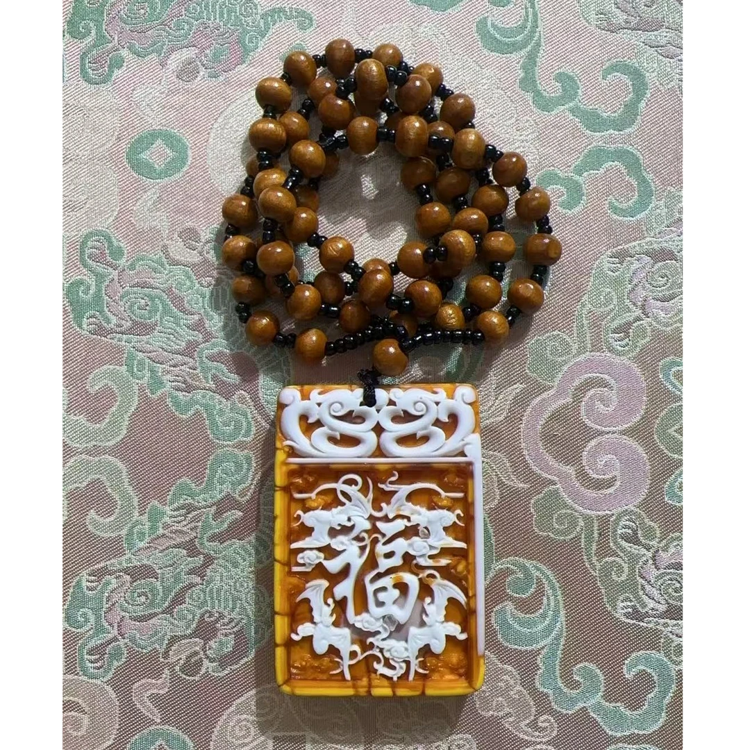 {闪购商品}策阳蜜蜡福牌挂件1