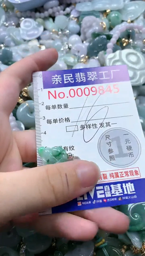 翡翠未镶嵌吊坠(不含链)9845