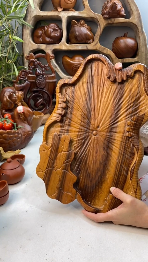 香樟木A18微瑕荷叶干泡/尺寸